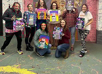 Group Cannabis Infused Painting Fun